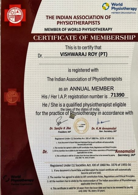IAP Certificate of Membership certificate